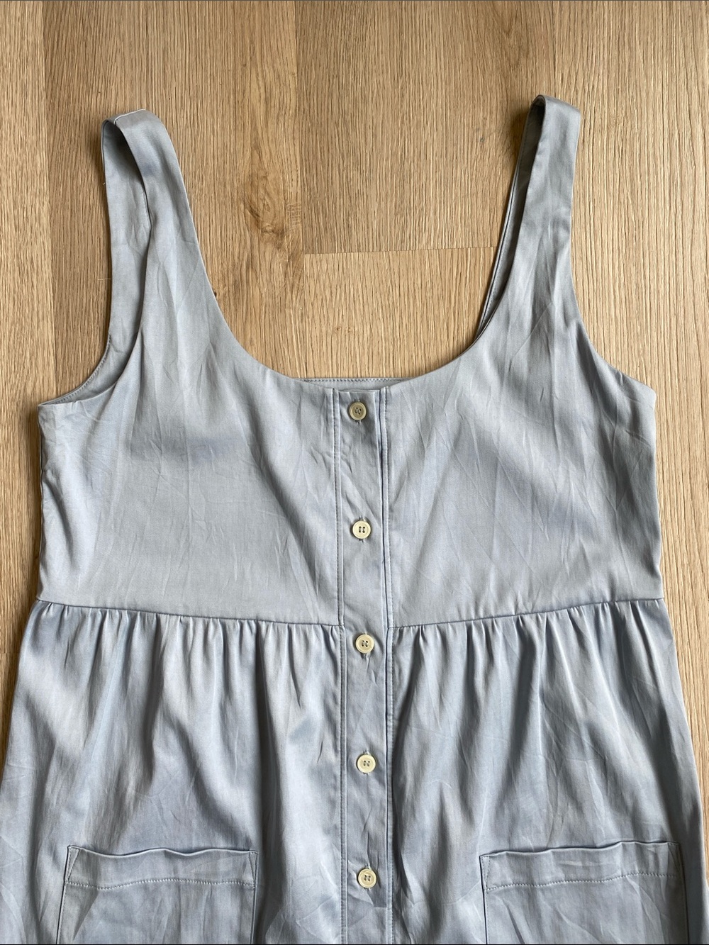 Smash + Tess Valentina Mini Dress NWT Sky Blue Tencel Blend Size Small - Picture 3 of 11